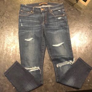 joes blue ripped jeans